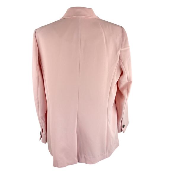 ANNE KLEIN OPEN FRONT NOTCH LAPEL BLAZER IN PINK NWT WOMEN'S SIZE PETITE LARGE - Picture 6 of 14
